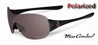 Oakley Miss Conduct Squared Polished Black / OO Grey Polarized (OO9123-02)